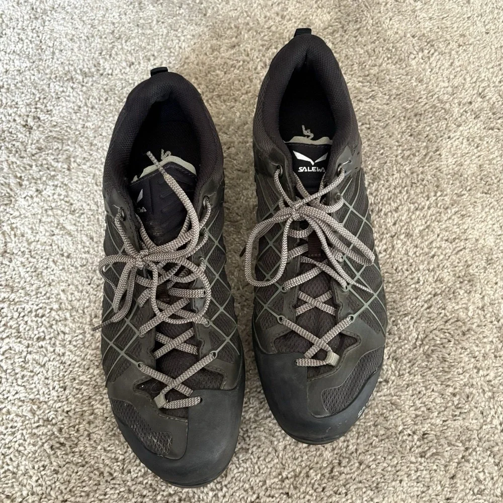 Salewa MS Wildfire Hiking Shoe Mens 12 Black Olive Approach 7625